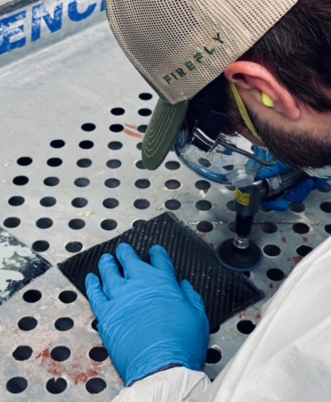 Photo caption: Texas State Technical College’s Waco campus hosted employees from Firefly Aerospace for a recent two-week accelerated training course on composites. (Photo courtesy of TSTC.)