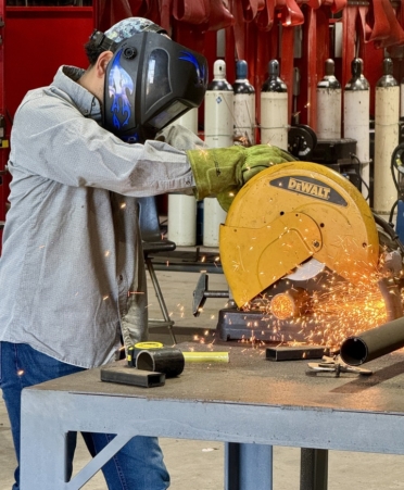 Arturo Garcia is one of the students from Texas State Technical College’s Welding program who will be representing the Marshall campus at the 2026 SkillsUSA Texas Postsecondary Leadership and Skills Conference. (Photo courtesy of TSTC.)