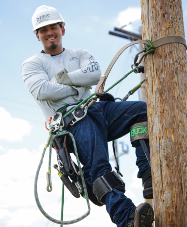 2R7A1395-1 Mario Torres is an Electrical Lineworker and Management student at Texas State Technical College’s Fort Bend County campus.