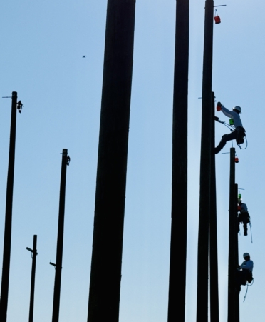 Photo caption: Texas State Technical College’s Electrical Lineworker and Management program held its annual Lineworker Rodeo on Thursday, July 23, at the Waco campus. (Photo courtesy of TSTC.)