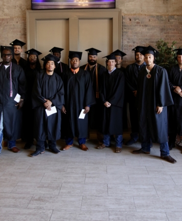 The first cohort from the Building Construction program at Texas State Technical College’s Marshall campus received their certificates of completion at the recent Summer 2026 Commencement ceremony. (Photo courtesy of TSTC.)