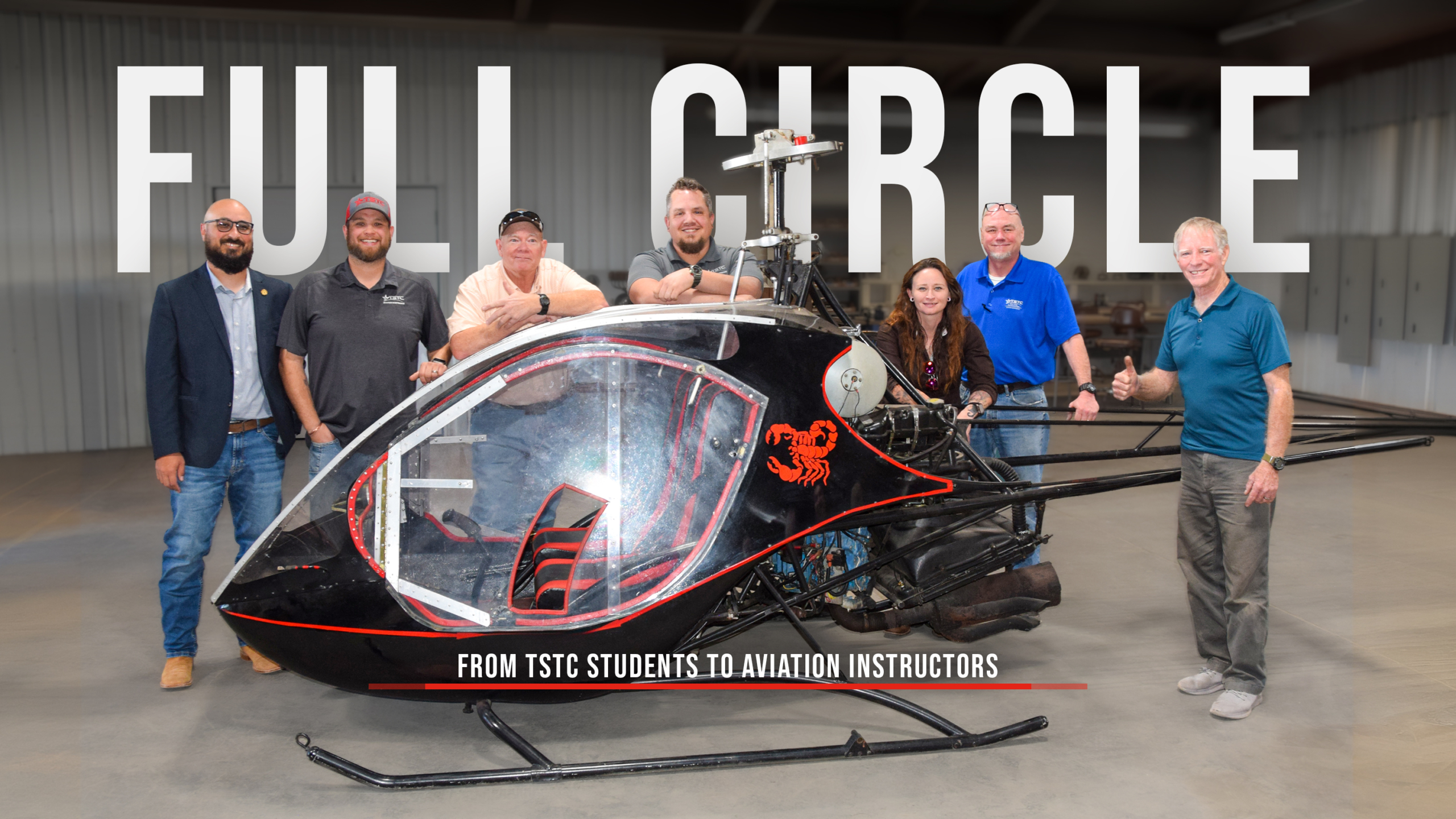 feature aviationFull Circle Title Shot scaled - Featured | Flying High: TSTC Alumni Pay It Forward as Aviation Instructors