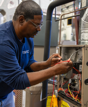 Bill Taylor HVAC Student Bill Taylor is an HVAC student at Texas State Technical College’s North Texas campus who proves those who are deaf can still work and learn in the field. (Photo courtesy of TSTC.)