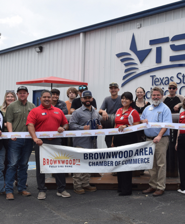 brownwood-1 ribbon cutting feature group of people