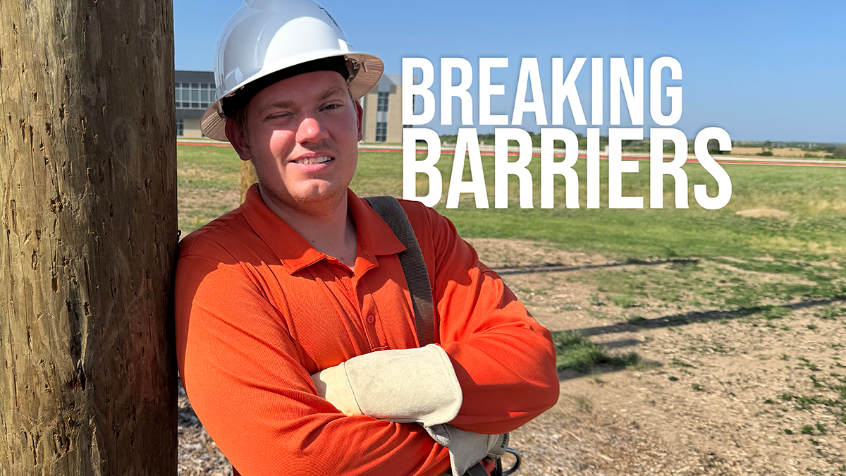 Featured | Ballard proves communication is no obstacle in Electrical Lineworker program feature elw ballard01r - Featured | Ballard proves communication is no obstacle in Electrical Lineworker program