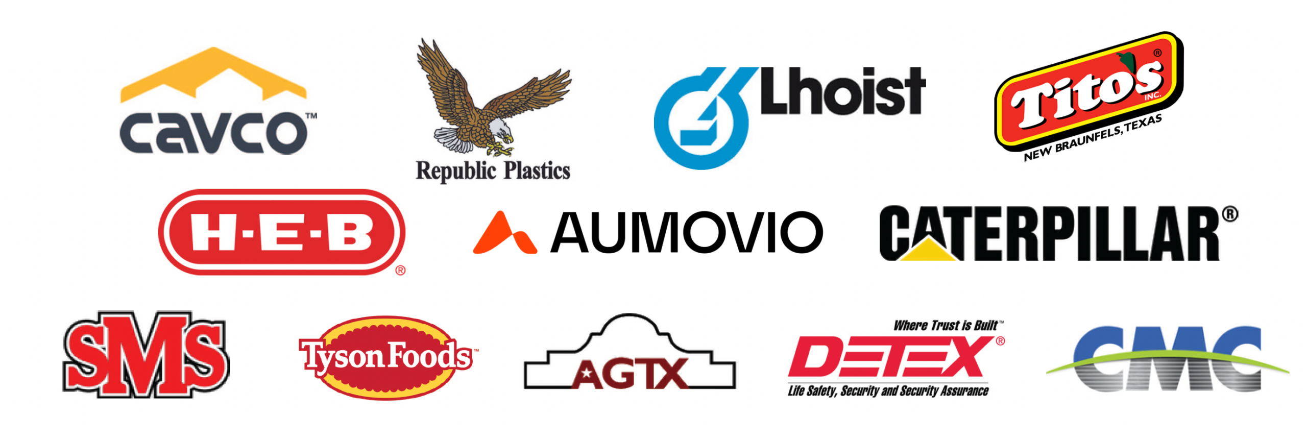 TXFAME employer logos set